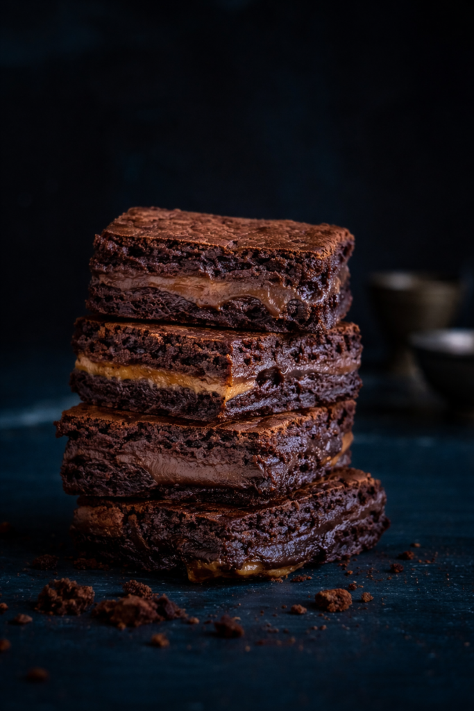 Nutella stuffed brownies
