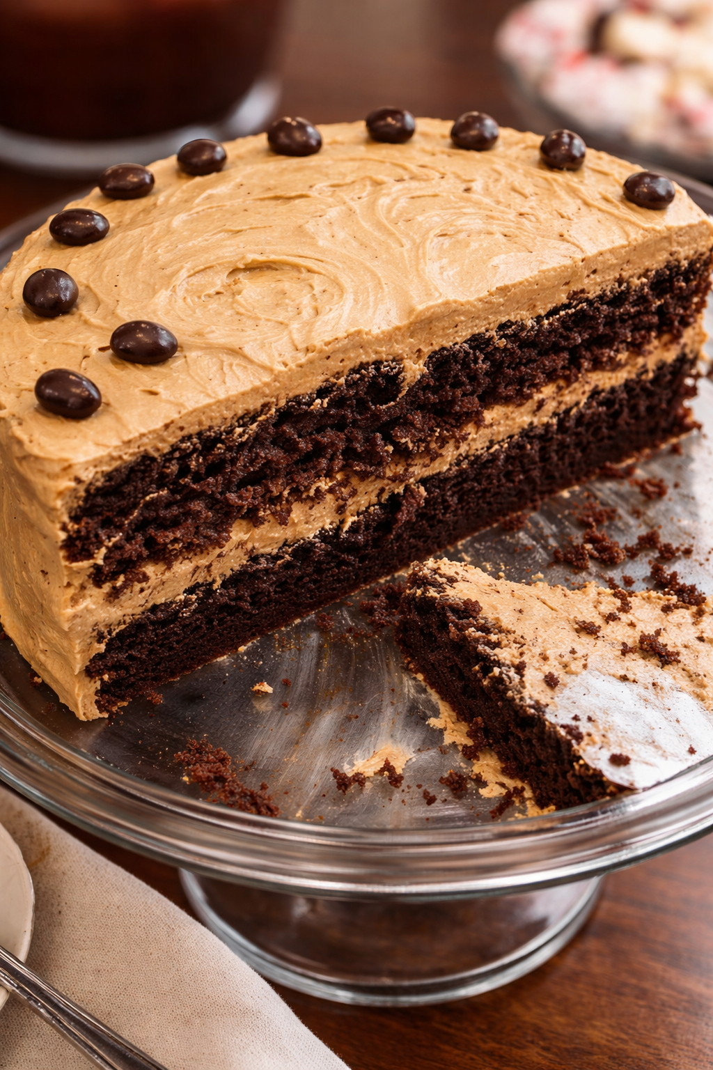 Devil’s Food Coffee Cake with Rich Buttercream (Easy Recipe)